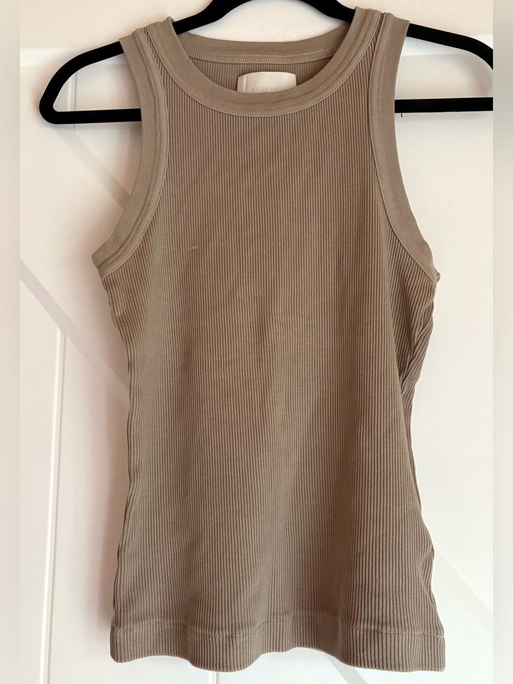 Citizens of Humanity Ribbed Tank Taupe Beige S - Picture 2 of 6